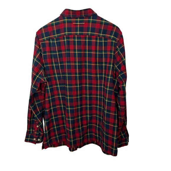 Duluth Trading Flannel Plaid Cotton Button Up Shirt Womens Size XL Free Swingin - Picture 3 of 5